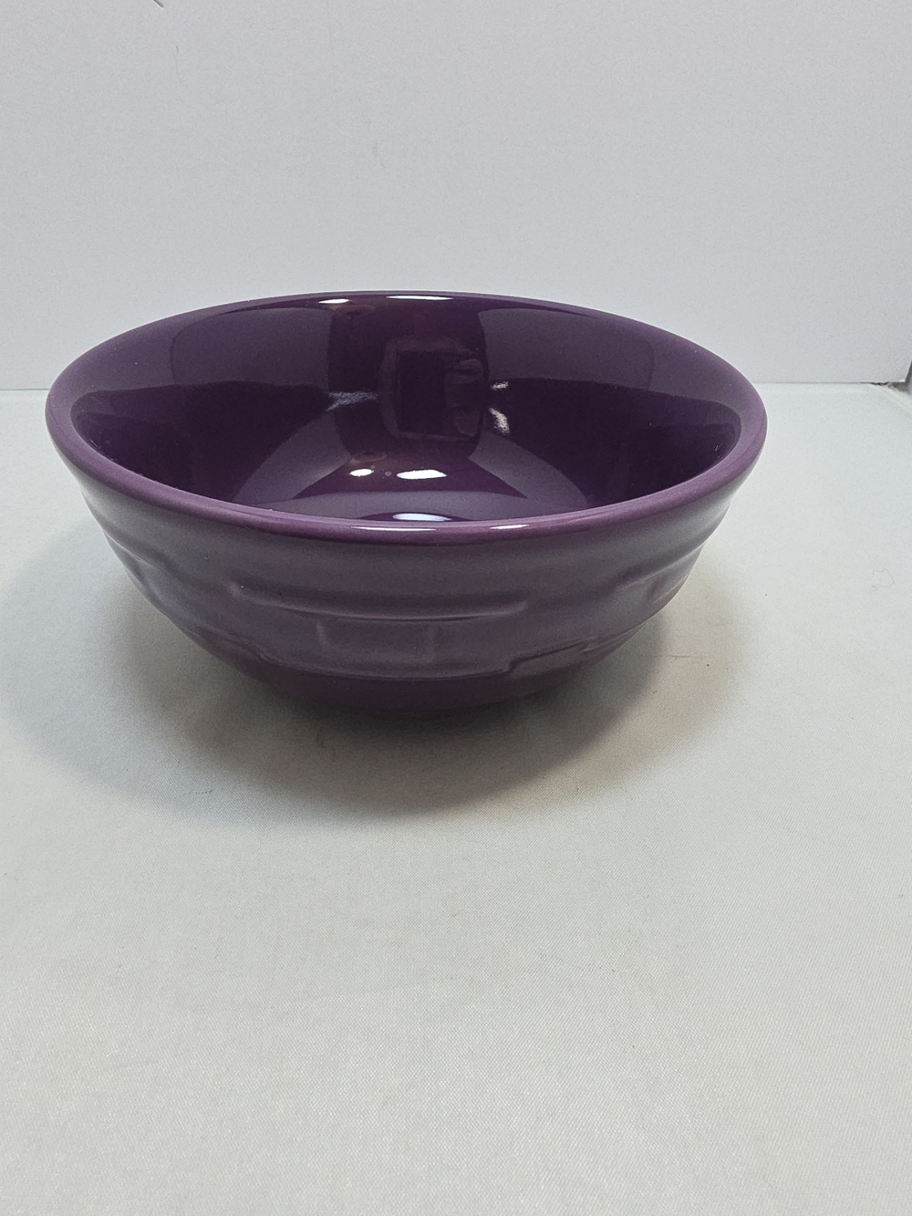 Longaberger Woven Traditions Eggplant Cereal Bowl 6" Lot Of 3(N)